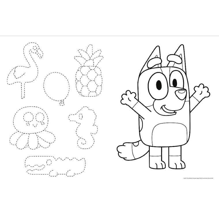 Trefl, Przygoda z Bluey, puzzle gigant, 15 elementów