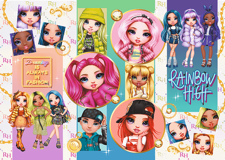 Trefl, Przyjaźń Rainbow High, puzzle, 200 elementów