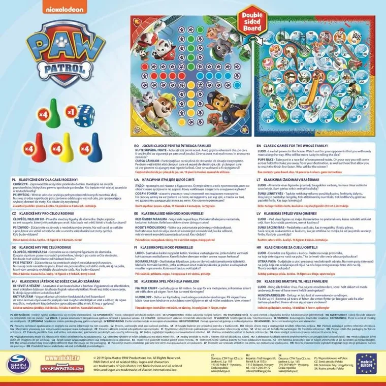 Trefl, Psi Patrol, Chińczyk, Psi wyścig, 2 gry planszowe