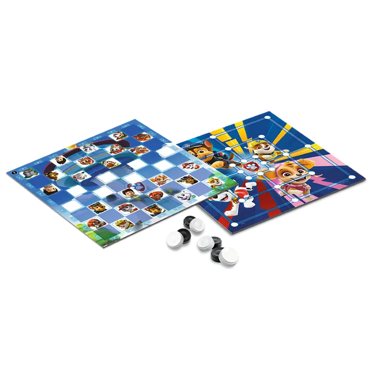 Trefl, Psi Patrol, Warcaby i Młynek, gry familijne