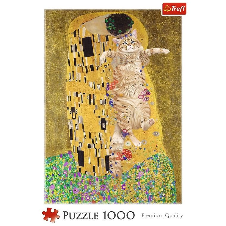 Trefl, Purrfekcyjny Pocałunek, puzzle, 1000 elementów