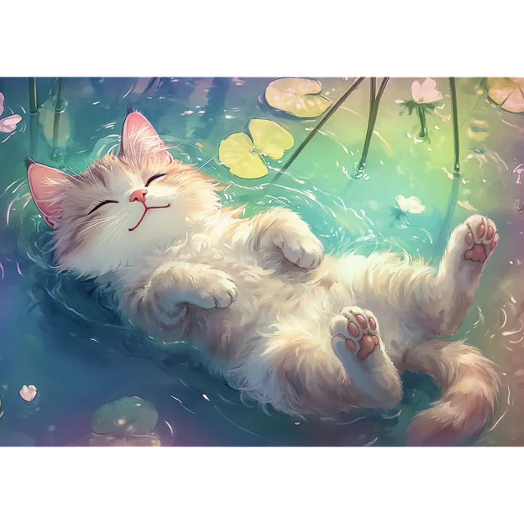 Trefl, Purrfekcyjny relaks, puzzle, 1000 elementów