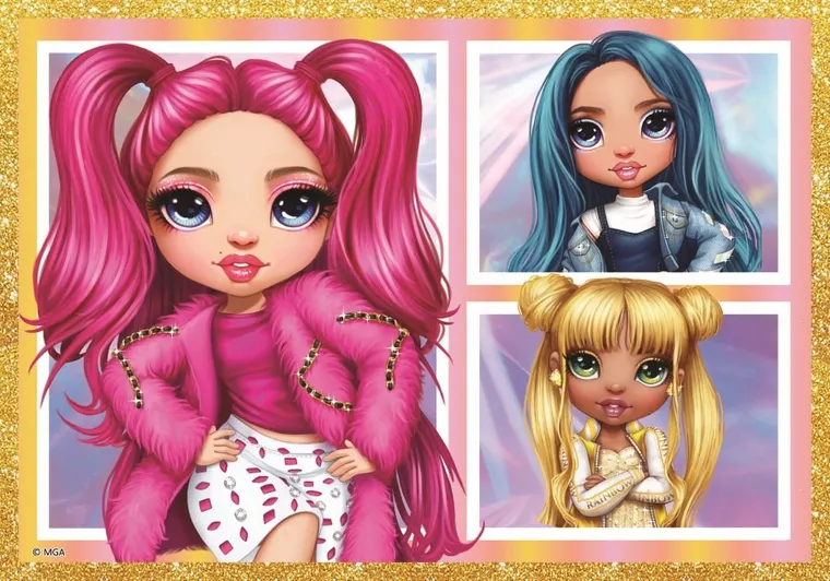 Trefl, Rainbow High, Kolekcja modnych laleczek, puzzle 10w1