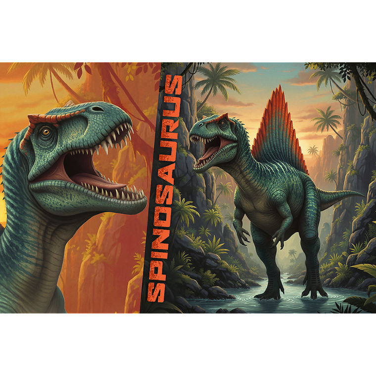 Trefl, Rodzina Treflików, Inspired By Dino World, Spinosaurus, puzzle, 100 elementów