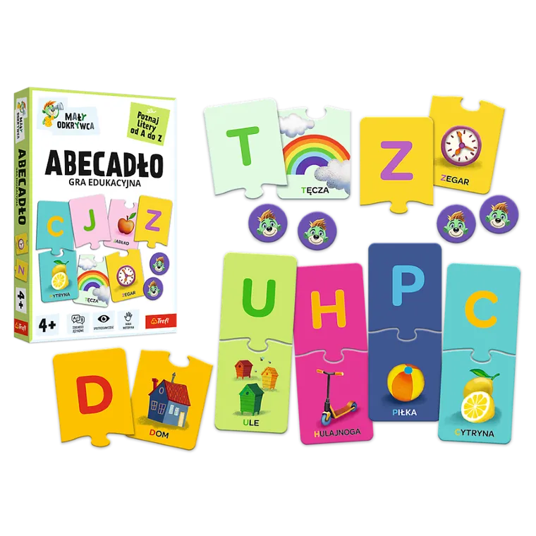 Trefl, Rodzina Treflików, Mały Odkrywca, Abecadło, gra edukacyjna