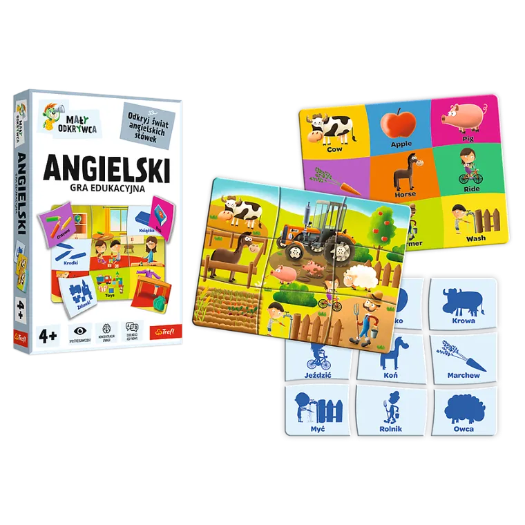 Trefl, Rodzina Treflików, Mały Odkrywca, Angielski, gra edukacyjna