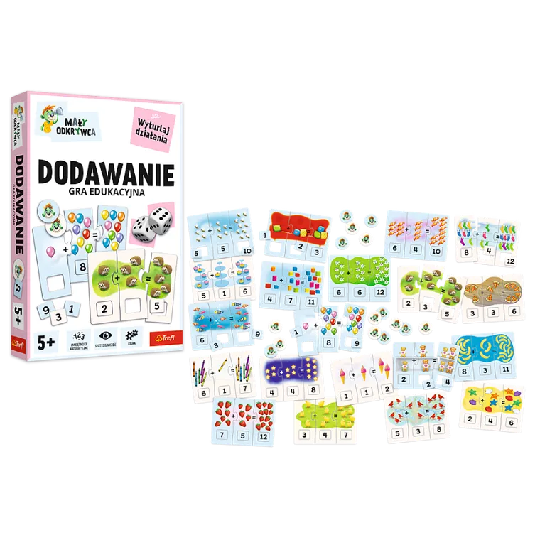 Trefl, Rodzina Treflików, Mały Odkrywca, Dodawanie, gra edukacyjna