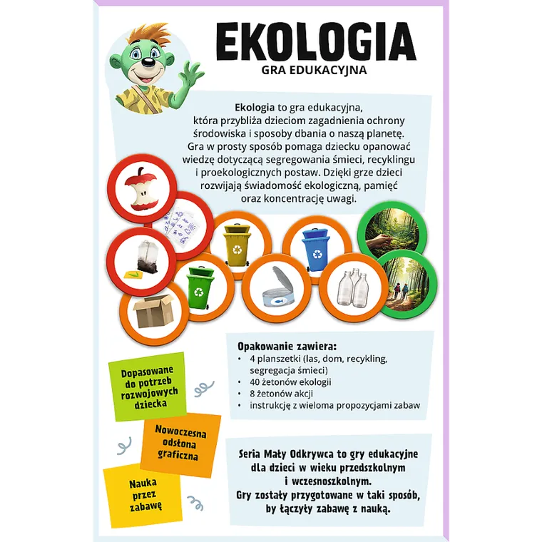 Trefl, Rodzina Treflików, Mały Odkrywca, Ekologia, gra edukacyjna