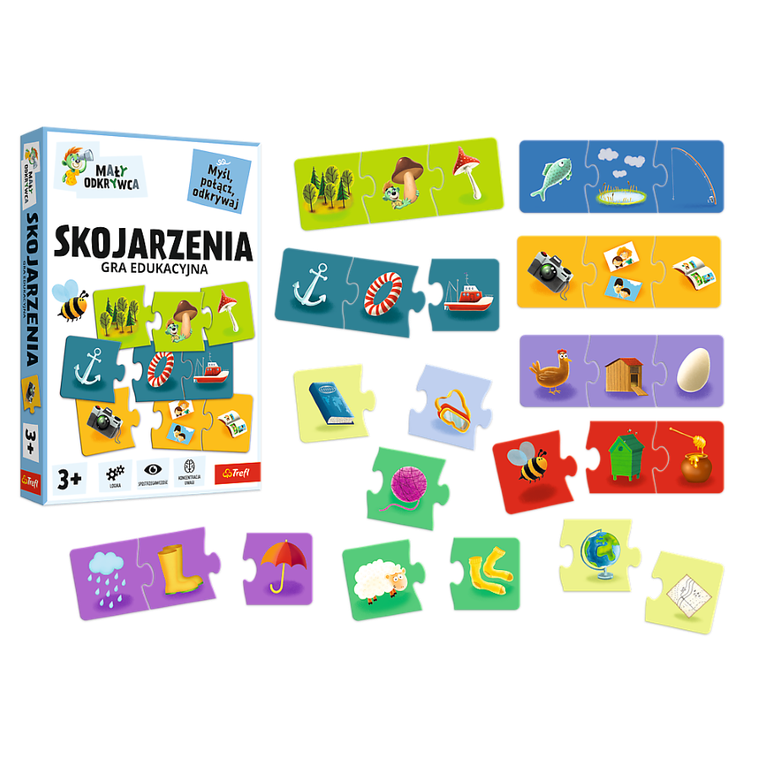 Trefl, Rodzina Treflików, Mały Odkrywca, Skojarzenia, gra edukacyjna