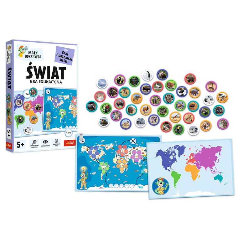 Trefl, Rodzina Treflików, Mały Odkrywca, Świat, gra edukacyjna