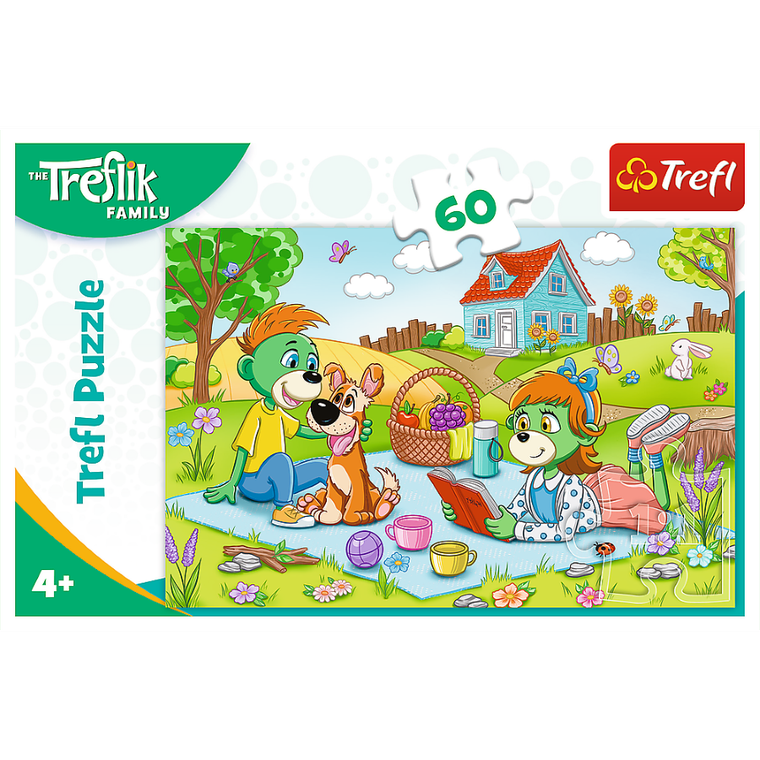 Trefl, Rodzina Treflików, Przygody Rodziny Treflików, puzzle, 60 elementów