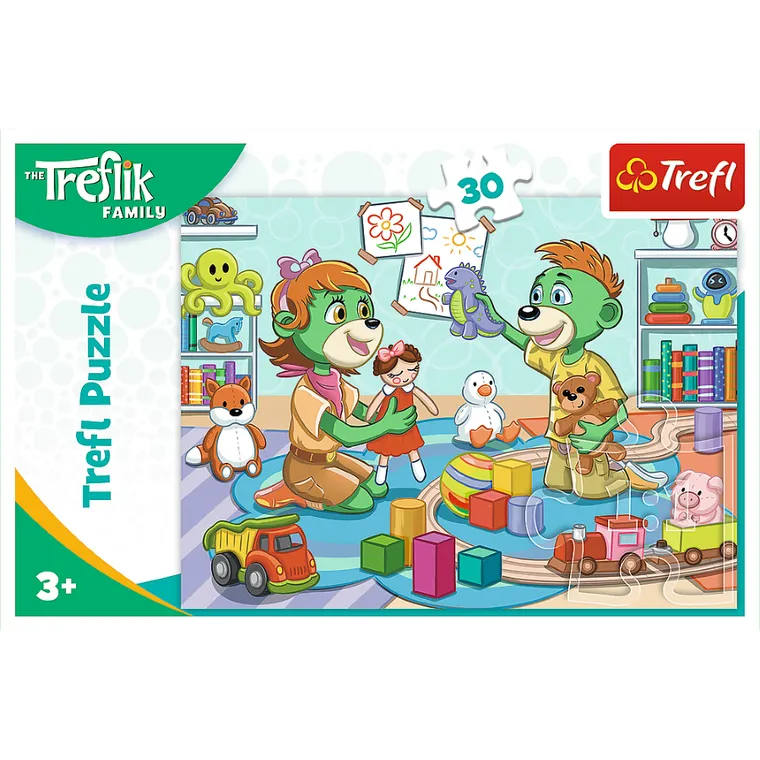 Trefl, Rodzina Treflików, Radosna Rodzina Treflików, puzzle, 30 elementów