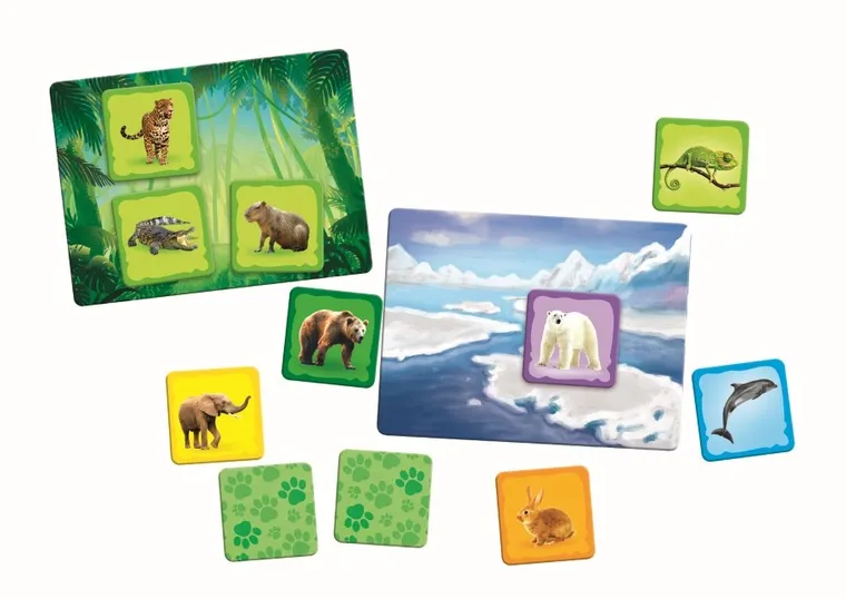 Trefl, Rodzina Treflików, Zwierzęta świata, gra edukacyjna