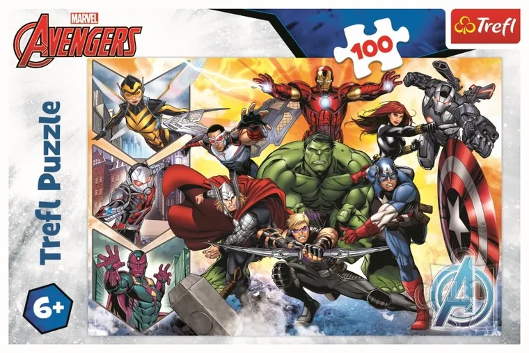Trefl, Siła Avengersów, puzzle, 100 elementów
