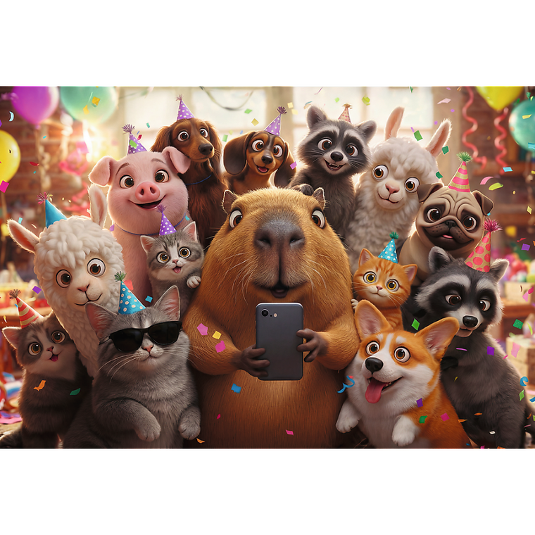 Trefl, Słodkie selfie, puzzle, 160 elementów