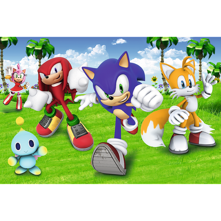 Trefl, Sonic, puzzle, 60 elementów