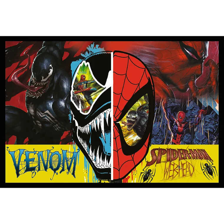 Trefl, Spider-Man, Dzień i noc Spider-Mana, puzzle, 2-200 elementów