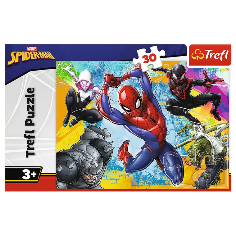 Trefl, Spider-Man, Kolory Spider-Mana, puzzle, 30 elementów