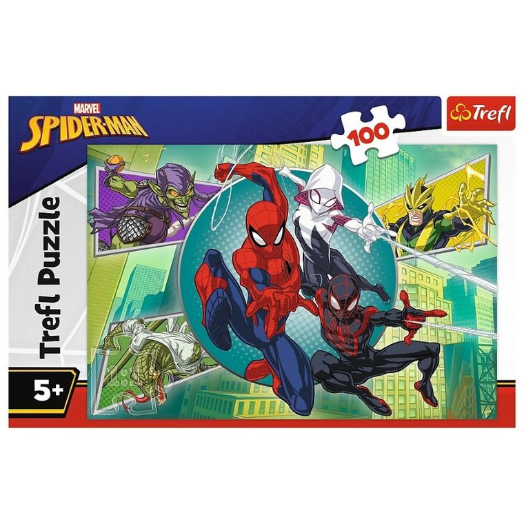 Trefl, Spider-Man, Pajęcza maska, puzzle, 100 elementów