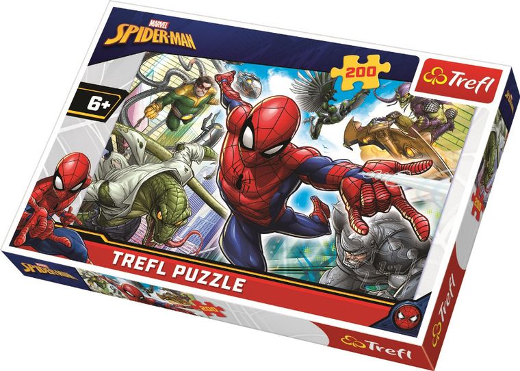 Trefl, Spider-Man, Urodzony bohater, puzzle, 200 elementów