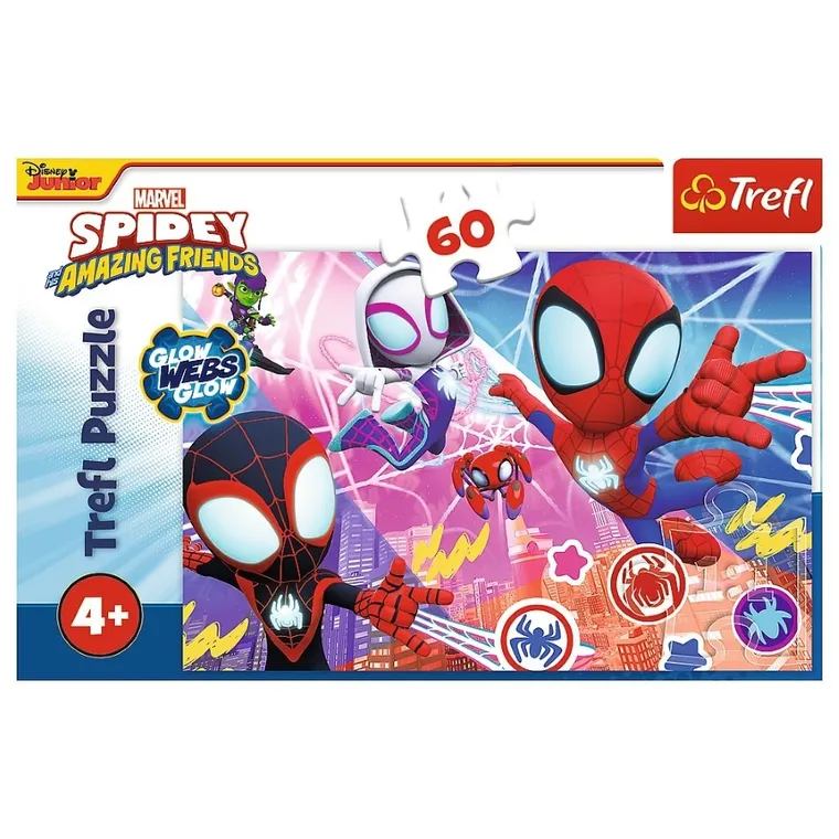 Trefl, Spidey i super-kumple, Bohaterska przygoda, puzzle, 60 elementów