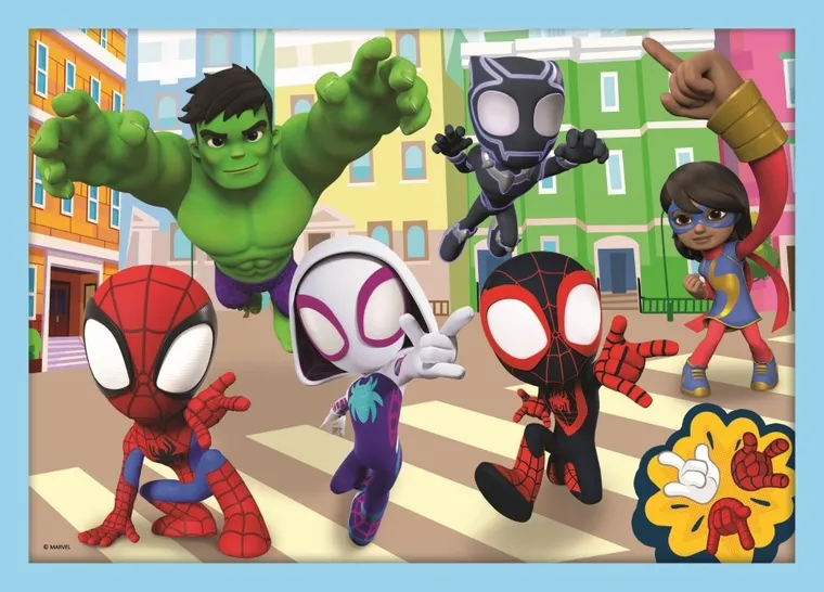 Trefl, Spidey i super-kumple, Ekipa Spidey'a, puzzle 4w1