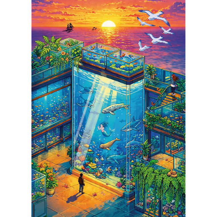 Trefl, Spojrzenie w głębię, puzzle, 1000 elementów