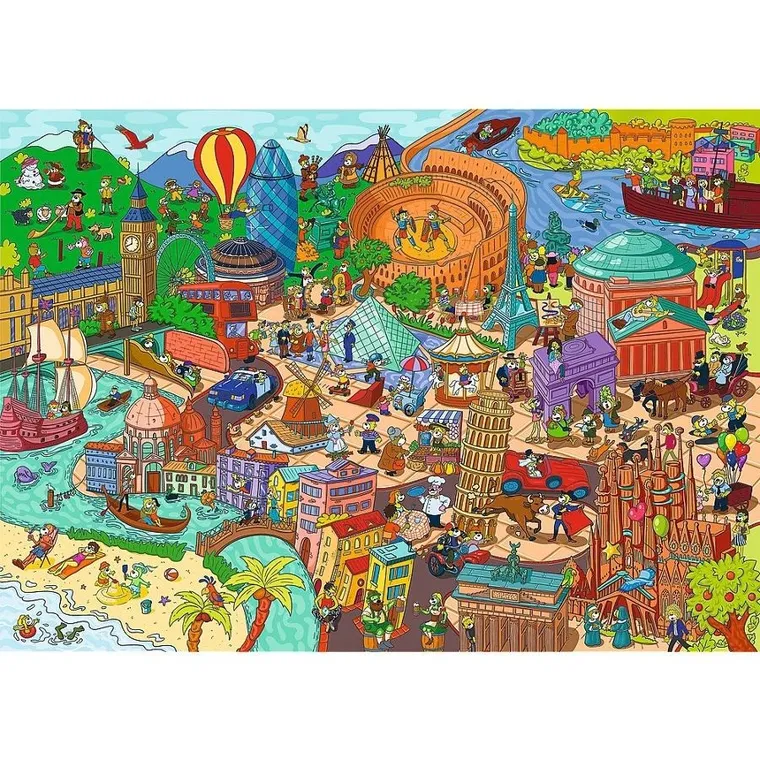 Trefl, Spy Guy, Lost Items, Europa, puzzle obserwacyjne, 500 elementów