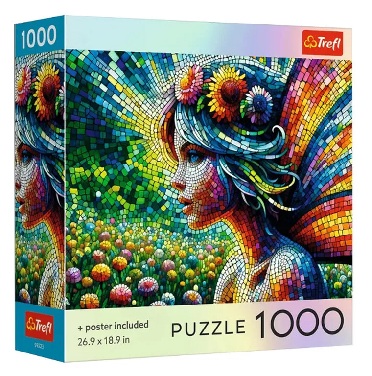 Trefl, Square Box Crystal Fairy, puzzle, 1000 elementów