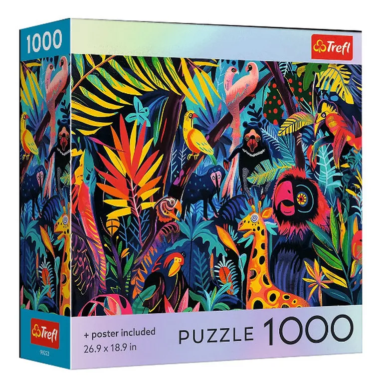Trefl, Square Box In the Jungle, USA, puzzle, 1000 elementów