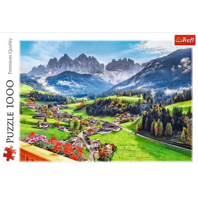 Trefl, St. Magdalena, Dolomity, Włochy, puzzle, 1000 elementów