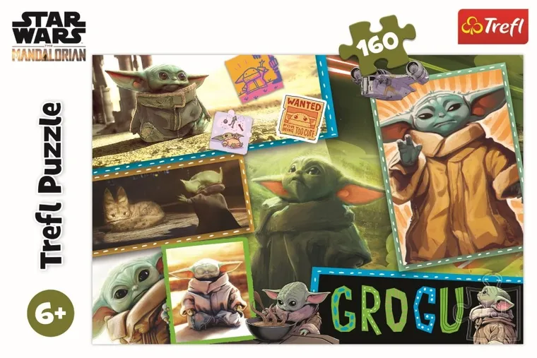 Trefl, Star Wars, The Mandalorian, Grogu, puzzle, 160 elementów