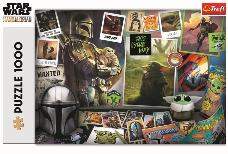 Trefl, Star Wars, The Mandalorian, Kolekcja Grogu, puzzle, 1000 elementów