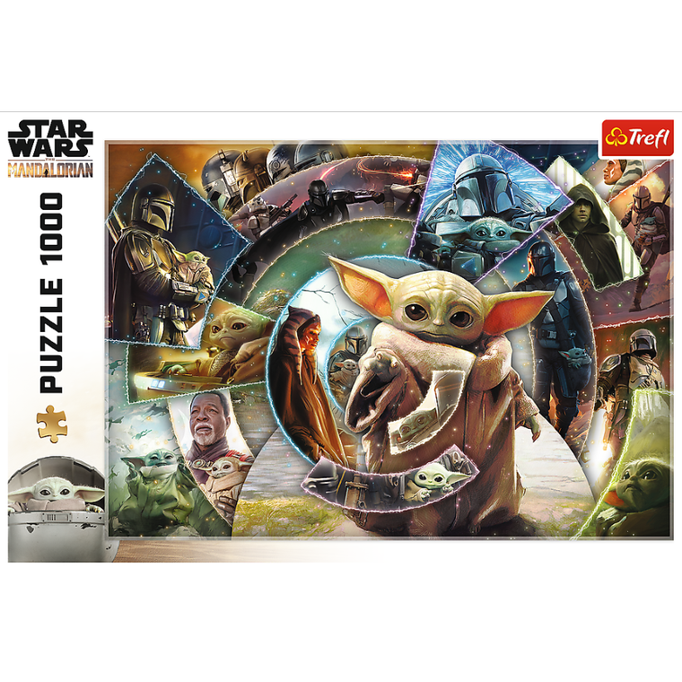 Trefl, Star Wars, The Mandalorian, Podróż Grogu, puzzle, 1000 elementów