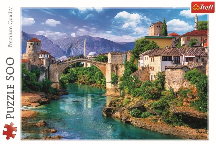 Trefl, Stary Most w Mostarze, Bośnia i Hercegowina, puzzle, 500 elementów