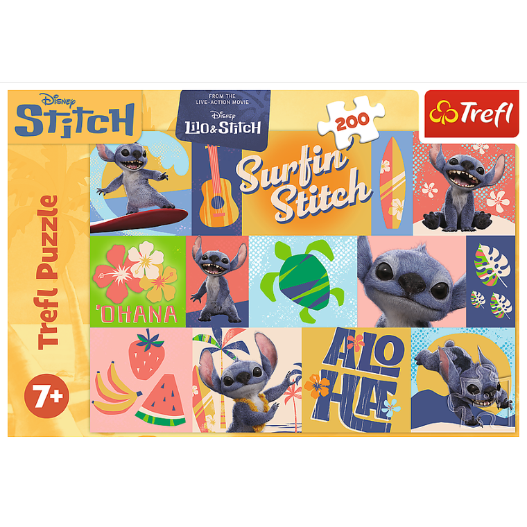 Trefl, Stitch The Movie, Hawajskie przygody, puzzle, 200 elementów
