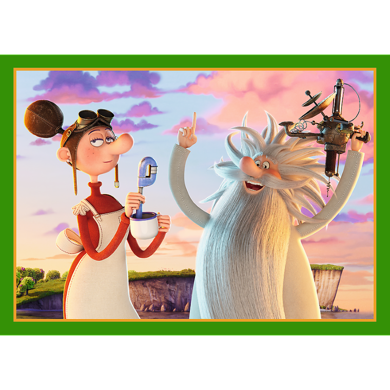 Trefl, Świat Smoka Diplodoka, puzzle, 4w1, 207 elementów