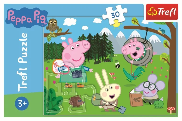 Trefl, Świnka Peppa, Leśna wyprawa, puzzle, 30 elementów