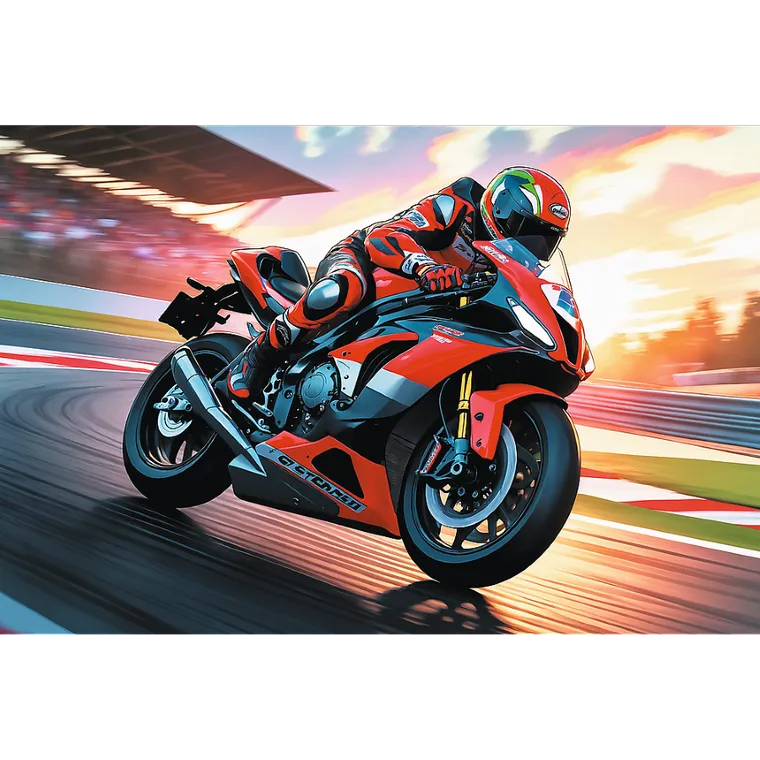 Trefl, Szybki motocykl, puzzle, 100 elementów