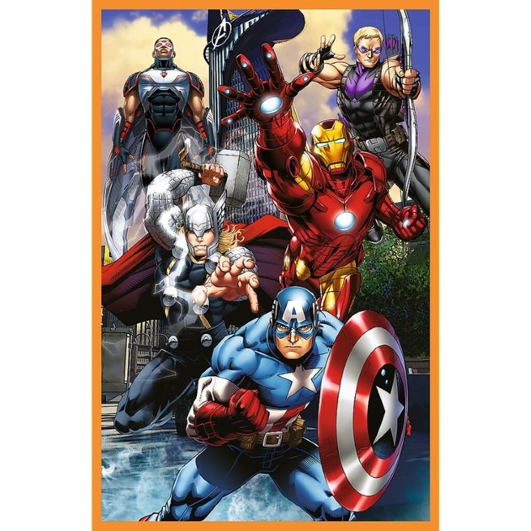 Trefl, The Avengers, Dni pełne akcji, puzzle, 3-80 elementów