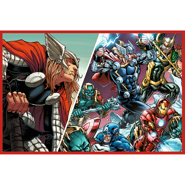 Trefl, The Avengers, Obrońcy świata, puzzle, 2-200 elementów