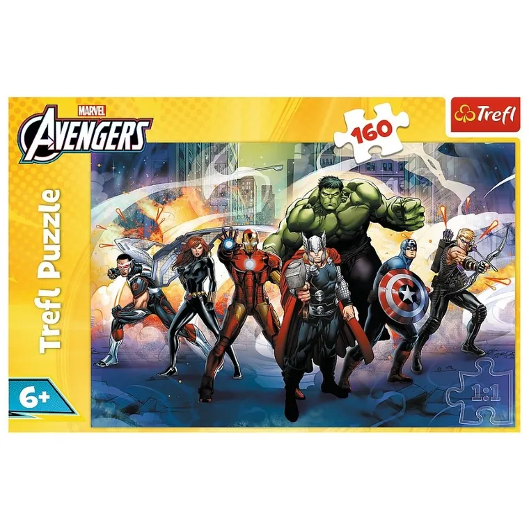 Trefl, The Avengers, Supermoce, puzzle, 160 elementów