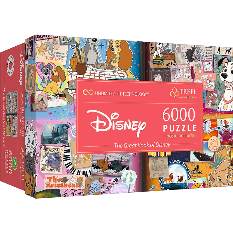 Trefl, The Great Book of Disney, puzzle, 4-1500 elementów