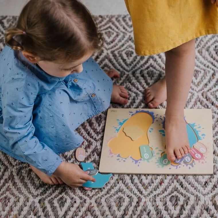 Trefl, Tup Tup Stópki, edukacyjna zabawka drewniana