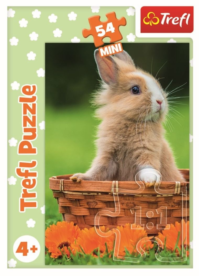 Trefl, Urocze zwierzątka, puzzle mini, 54 elementy, 1 szt.