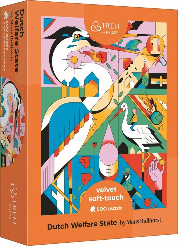 Trefl, Velvet Soft Touch, Dutch Welfare State by Maus Bullhorst, puzzle, 500 elementów
