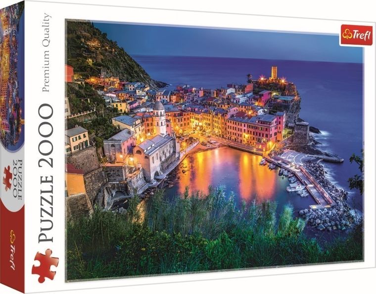 Trefl, Vernazza o zmroku, Włochy, puzzle, 2000 elementów