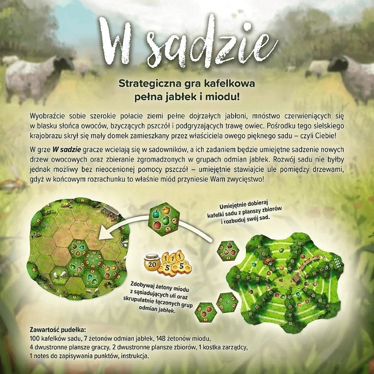 Trefl, W sadzie, gra familijna