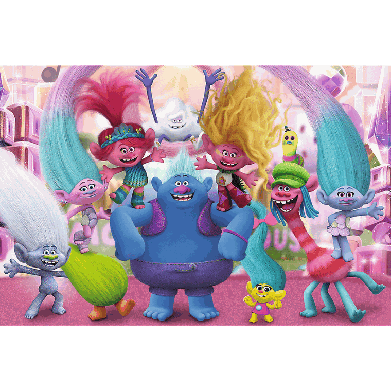 Trefl, W świecie Trolli, puzzle maxi, 24 elementy