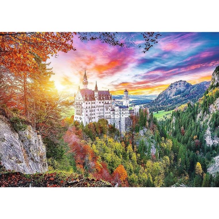 Trefl, Widok na zamek Neuschwanstein Niemcy, puzzle, 500 elementów